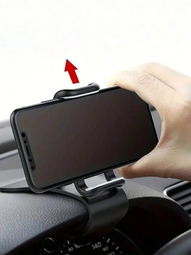 Alt view image 5 of 7 - Bks Universal Non Slip Shockproof 360 Rotatable Black Car Phone Holder Dashboard Air Vent Clip Stand For SUV Truck GPS Navigation Mobile Device