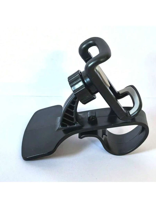 Alt view image 6 of 7 - Bks Universal Non Slip Shockproof 360 Rotatable Black Car Phone Holder Dashboard Air Vent Clip Stand For SUV Truck GPS Navigation Mobile Device