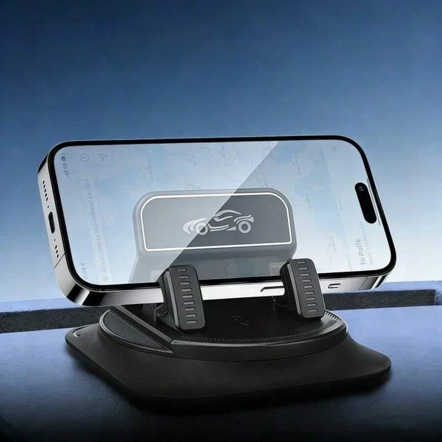 Alt view image 6 of 7 - Bks Car Phone Holder 360 Rotation Dashboard Mount Suction Cup Anti Slip Horizontal Vertical Angle Adjustment