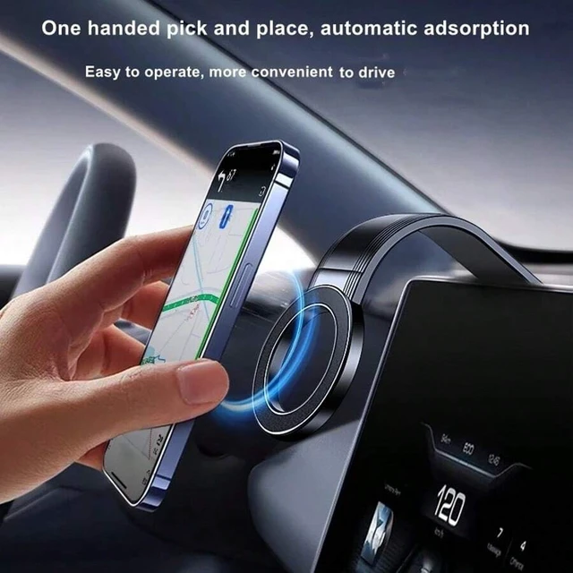 Alt view image 6 of 7 - Bks Magnetic Car Phone Holder Flexible Aluminum Arm Dashboard Windshield Mount 360 Rotation Compatible iPhone 17 Air 16 15 14 13 12 Series All Phones