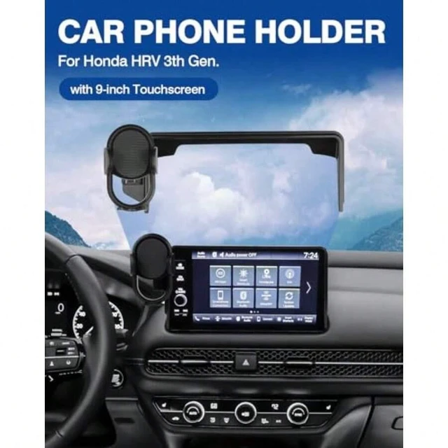 Alt view image 3 of 7 - Bks Custom Fit Car Phone Holder for HRV CRV 2023-2026 7 to 9 Inch Screen Mount with 360 Degree Rotation and One Hand Operation