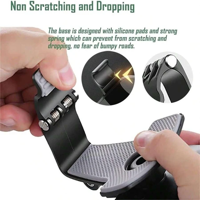 Alt view image 7 of 7 - Bks Car Phone Holder 360 Rotating Dashboard Mount Compatible Apple 4 to 7 Inch Smartphones