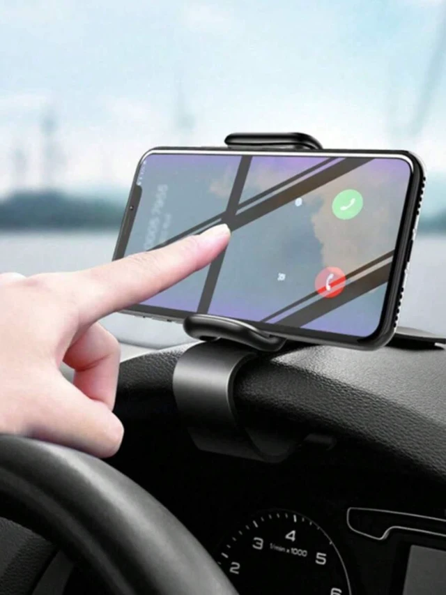 Main image of Bks 360 Rotating Car Phone Holder Dashboard Mount Universal Clip GPS Navigation Support Adjustable Multi-Function
