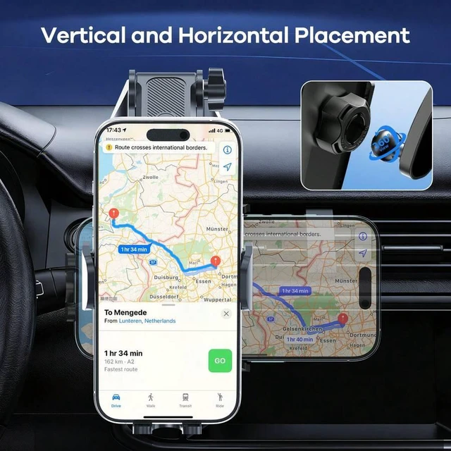 Alt view image 7 of 7 - Bks Universal Car Phone Holder Dashboard Mount Adjustable Multi-Angle Fits 4-7 Inch Phones Compatible With IPhone And Android