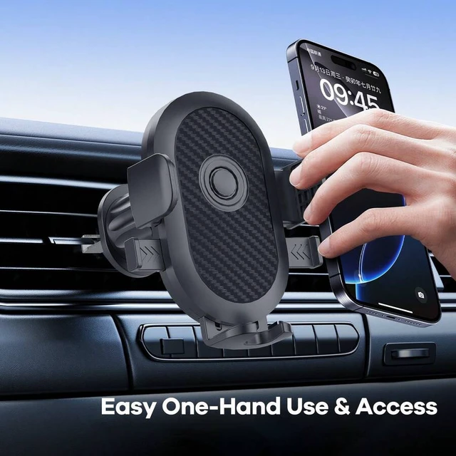 Alt view image 3 of 7 - Bks Cup Car Phone Holder Dashboard Mount One-Key Lock 360 Rotation Adjustable Non-Obstructive View for 4 to 7 Inch Phones
