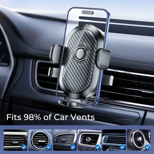 Alt view image 5 of 7 - Bks Suction Cup Car Phone Holder Dashboard Mount One-Click Lock 360 Rotation Adjustable Non-Blocking View Fits 4 to 7 Inch Phones