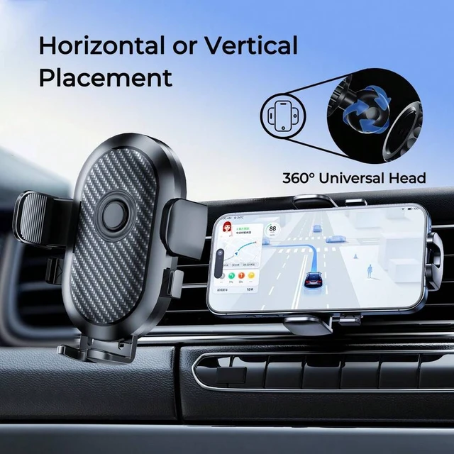 Alt view image 4 of 7 - Bks Suction Cup Car Phone Holder Dashboard Mount One-Click Lock 360 Rotation Adjustable Non-Blocking View Fits 4 to 7 Inch Phones