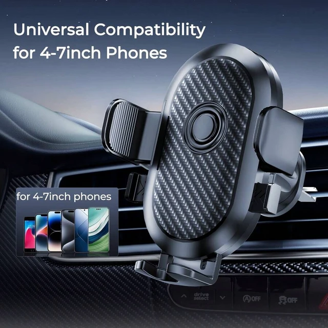 Alt view image 7 of 7 - Bks Suction Cup Car Phone Holder Dashboard Mount One-Click Lock 360 Rotation Adjustable Non-Blocking View Fits 4 to 7 Inch Phones