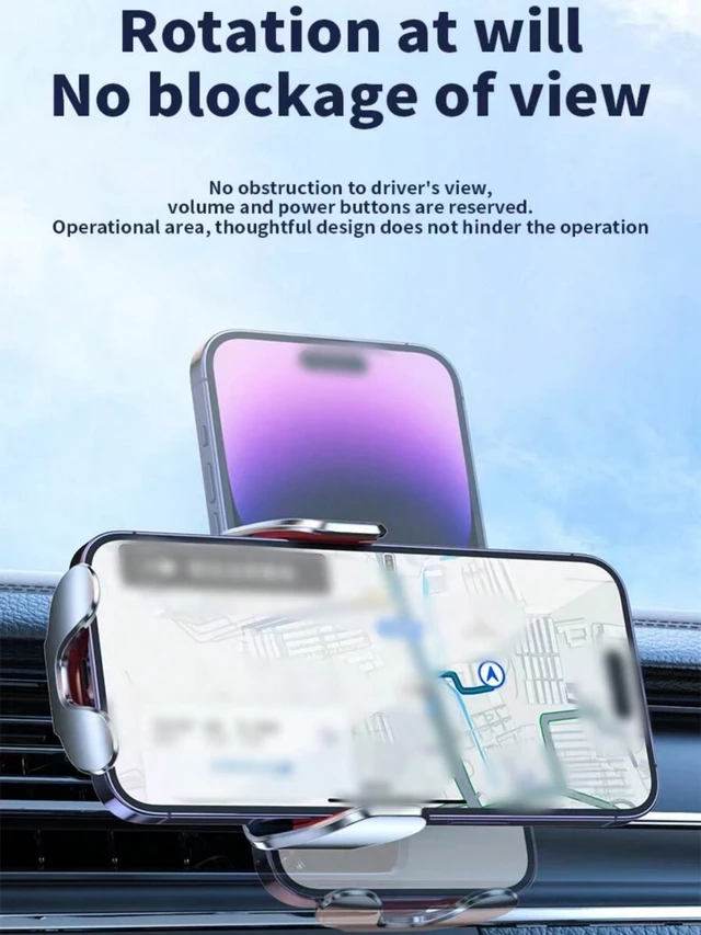 Alt view image 6 of 7 - Bks Multi-Function Mechanical Arm Car Phone Holder Air Vent Mount Compatible with iPhone Android Smartphones Navigation Gift