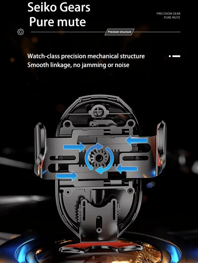Alt view image 5 of 7 - Bks Multi-Function Mechanical Arm Car Phone Holder Air Vent Mount Compatible with iPhone Android Smartphones Navigation Gift