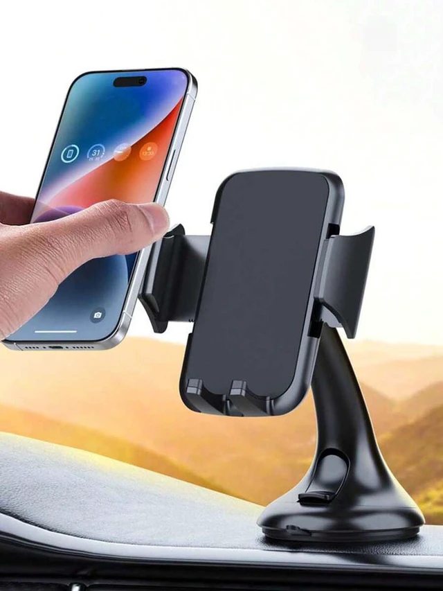 Alt view image 2 of 7 - Bks Universal Car Phone Holder Adjustable Vertical Horizontal High Stability Strong Adhesion Mount