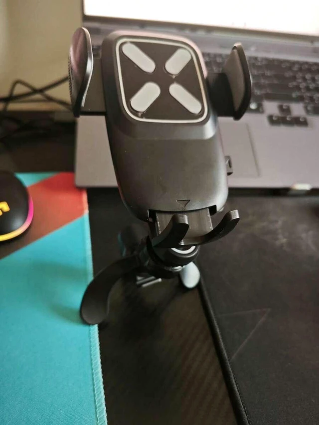 Main image of Bks 360 Rotating Universal Car Phone Holder Y-Shaped Adjustable Clamp Breathable Hands-Free Telescopic Mount Anti-Overheating Compatible All Smartphones