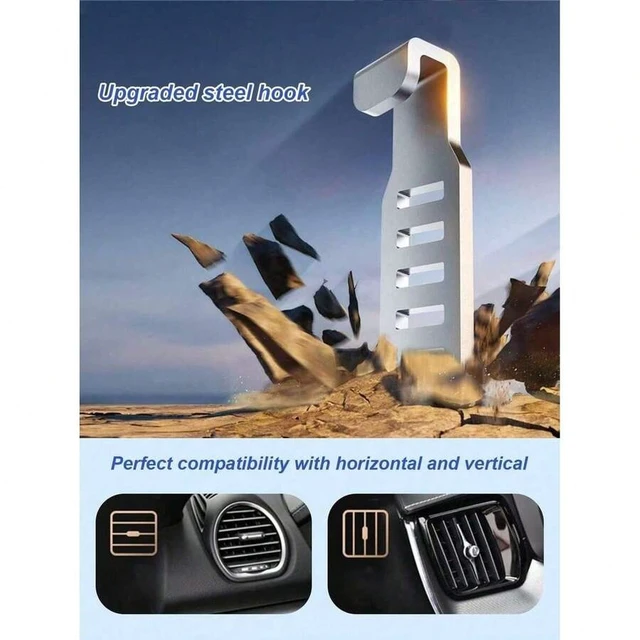 Alt view image 6 of 7 - Bks 360 Rotating Universal Car Phone Holder Y-Shaped Adjustable Clamp Breathable Hands-Free Telescopic Mount Anti-Overheating Compatible All Smartphones