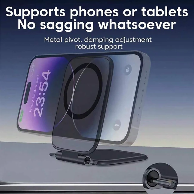 Alt view image 3 of 5 - Bks Magnetic Double-Sided Car Phone Holder Ultra-Thin Adjustable Mount Compatible iPhone Android Dashboard
