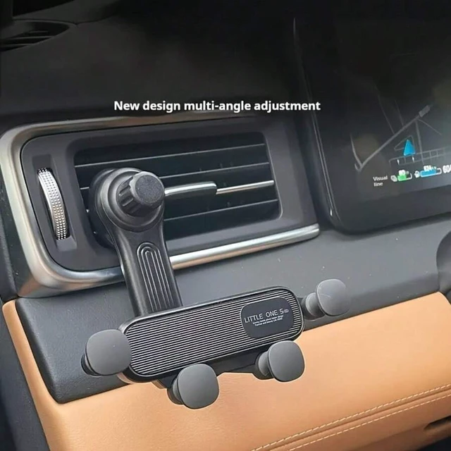Alt view image 2 of 7 - Bks Black Car Phone Holder Gravity Auto Air Vent Mount 360 Rotatable Suction Cup Stand For Navigation