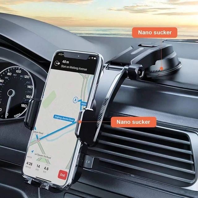 Main image of Bks Universal Car Phone Holder Mount, Desktop Stand, Hands-Free Cradle Compatible with iPhone and Android Smartphones