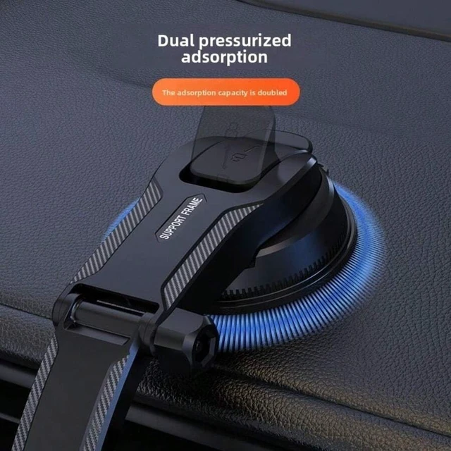 Alt view image 5 of 6 - Bks Automatic Lock Car Phone Holder Air Vent Dashboard Mount Fixed Suction Cup Navigation Stand