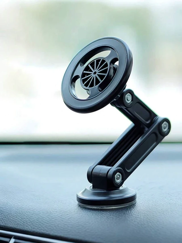 Main image of Bks Universal Car Phone Holder Magnetic Wall Mount Rotating Waterproof PC Material Compatible All Smartphones