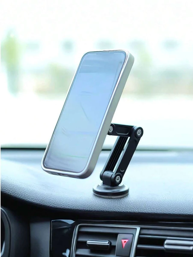 Alt view image 3 of 7 - Bks Universal Car Phone Holder Magnetic Wall Mount Rotating Waterproof PC Material Compatible All Smartphones