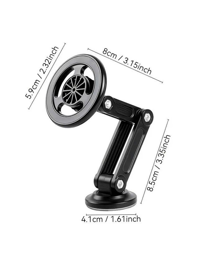 Alt view image 4 of 7 - Bks Universal Car Phone Holder Magnetic Wall Mount Rotating Waterproof PC Material Compatible All Smartphones