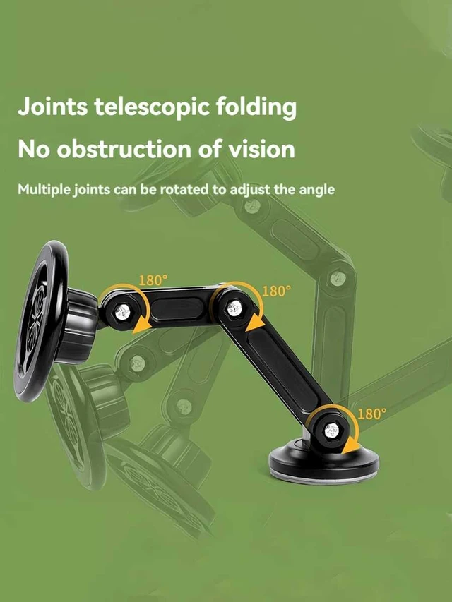 Alt view image 7 of 7 - Bks Universal Car Phone Holder Magnetic Wall Mount Rotating Waterproof PC Material Compatible All Smartphones