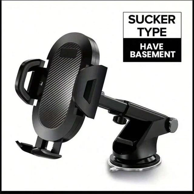 Main image of Bks Car Phone Holder Suction Cup Mount Quick Release Adjustable Navigation Stand for All Smartphones