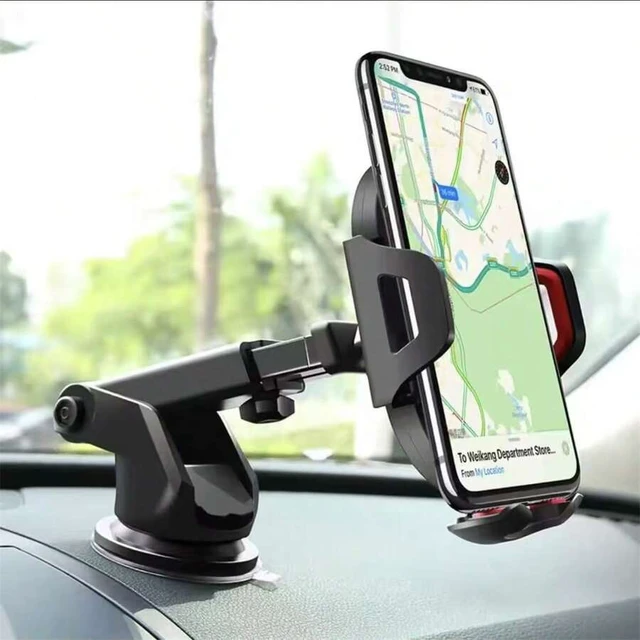 Alt view image 3 of 7 - Bks Car Phone Holder Suction Cup Mount Quick Release Adjustable Navigation Stand for All Smartphones