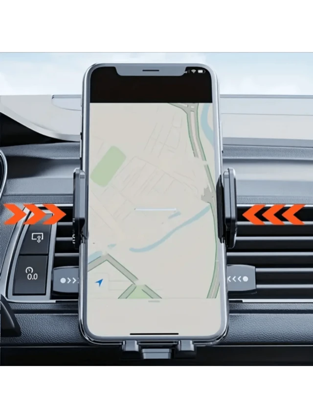 Alt view image 5 of 7 - Bks Car Phone Holder Universal Air Vent Mount 360 Rotation Anti-Shake Stable for Most Vehicles