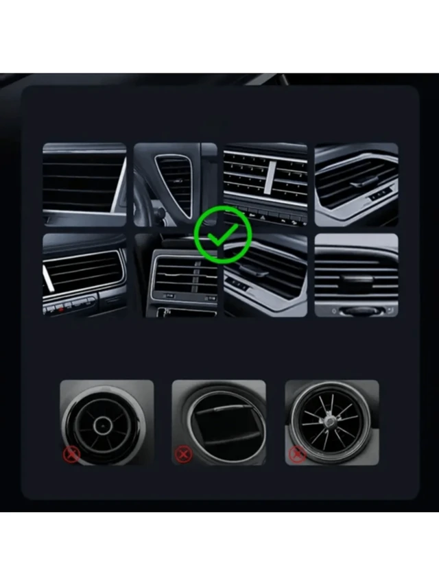 Alt view image 6 of 7 - Bks Car Phone Holder Universal Air Vent Mount 360 Rotation Anti-Shake Stable for Most Vehicles