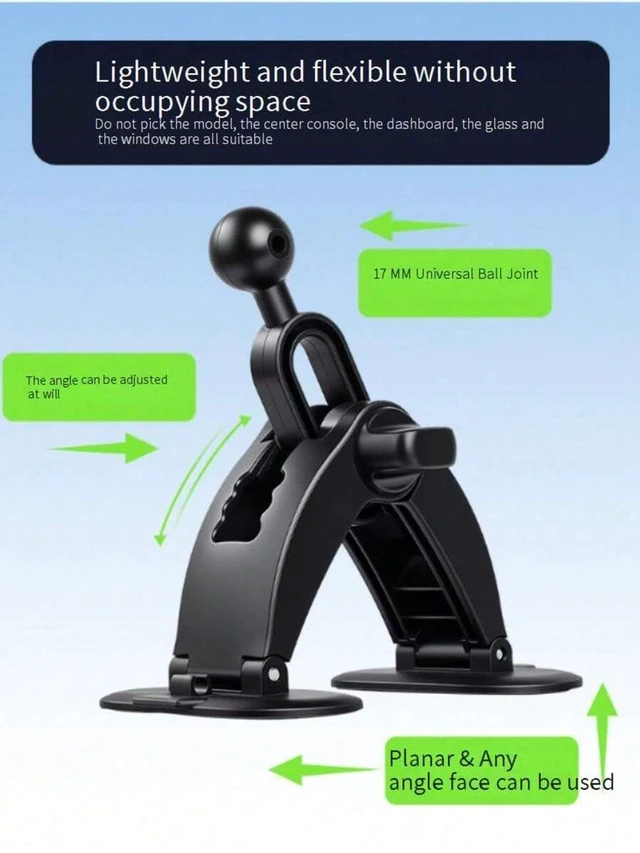 Alt view image 7 of 7 - Bks Lock Car Phone Holder Mount Anti-Shake Universal Dashboard Air Vent Bracket Compact Minimalist Design for All Models