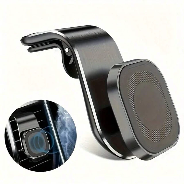 Main image of Bks Car Magnetic Phone Holder, 360° Rotation, Securely Fix Smartphone, Convenient Access, Universal Adhesive, Dashboard Mount for iPhone