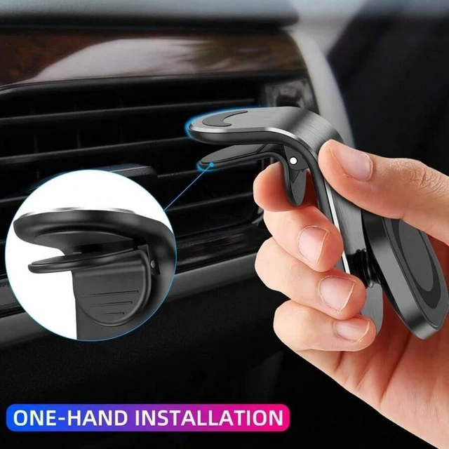 Alt view image 2 of 7 - Bks Car Magnetic Phone Holder, 360° Rotation, Securely Fix Smartphone, Convenient Access, Universal Adhesive, Dashboard Mount for iPhone