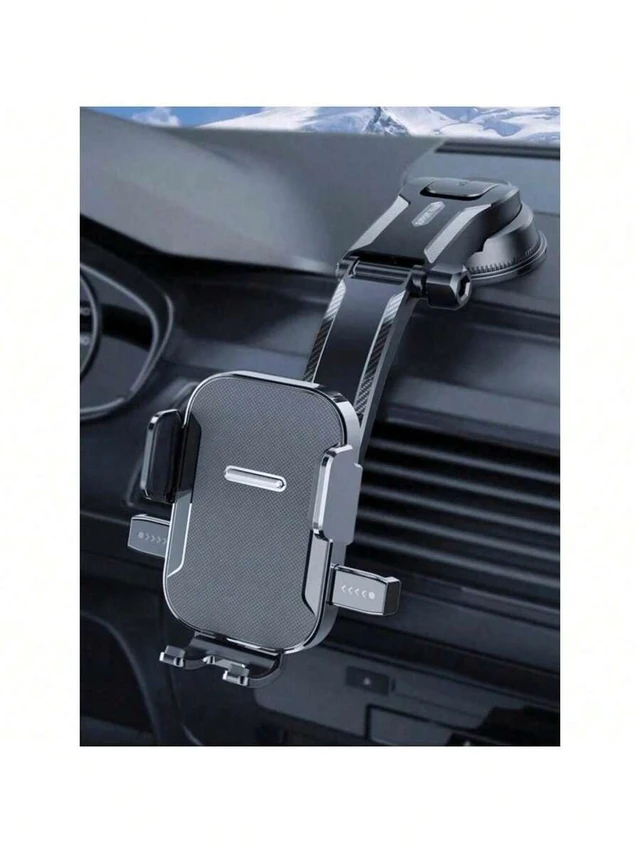 Alt view image 2 of 7 - Bks Car Air Vent Mount Phone Holder Adjustable Auto Lock Suction Cup Compatible With iPhone Android