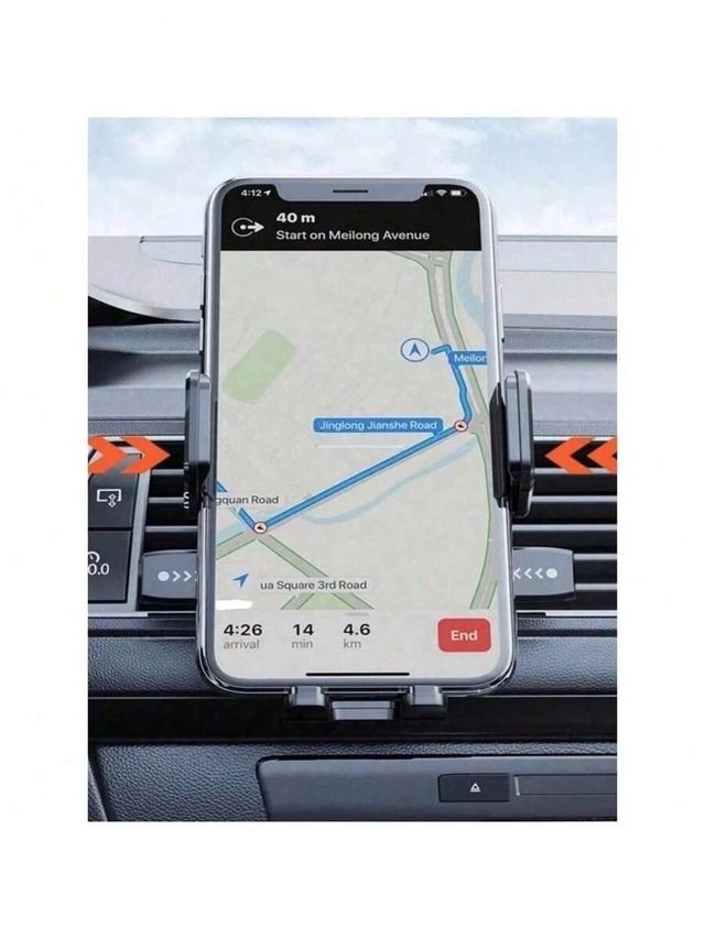 Alt view image 3 of 7 - Bks Car Air Vent Mount Phone Holder Adjustable Auto Lock Suction Cup Compatible With iPhone Android