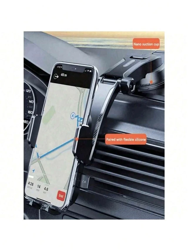 Alt view image 6 of 7 - Bks Car Air Vent Mount Phone Holder Adjustable Auto Lock Suction Cup Compatible With iPhone Android