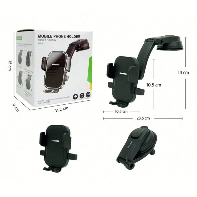 Alt view image 7 of 7 - Bks Car Air Vent Mount Phone Holder Adjustable Auto Lock Suction Cup Compatible With iPhone Android