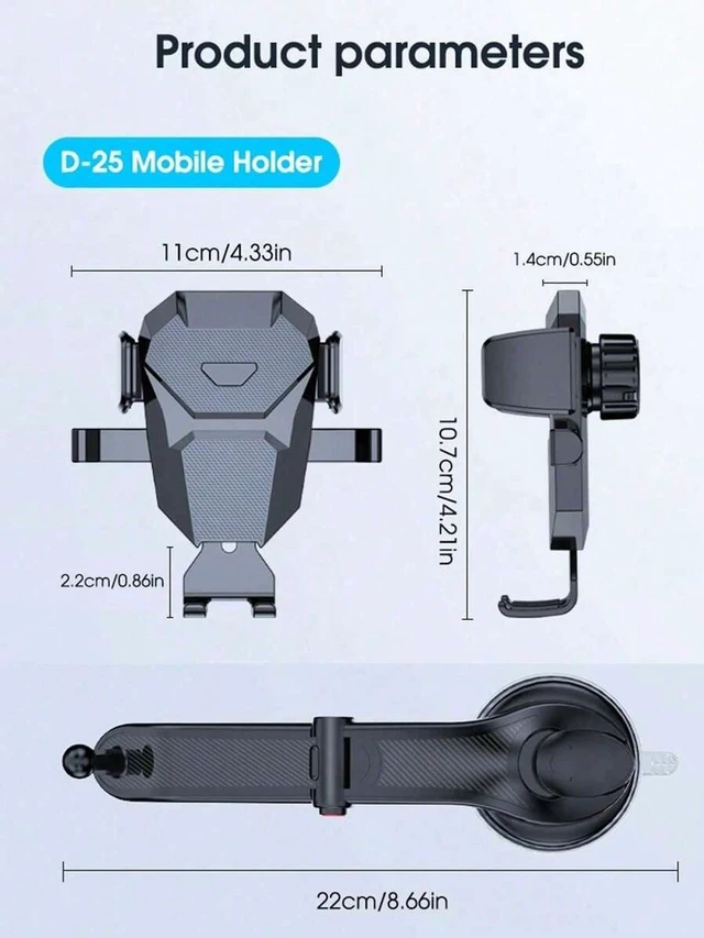Alt view image 6 of 7 - Bks Universal Car Phone Holder Multi-Function Dashboard Mount Navigation Stand pc