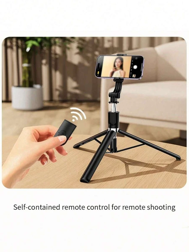 Alt view image 5 of 7 - Bks 170cm Extendable Aluminum Selfie Stick Tripod With Bluetooth Remote For iPhone Android Smartphones Travel Vlog Video Photo