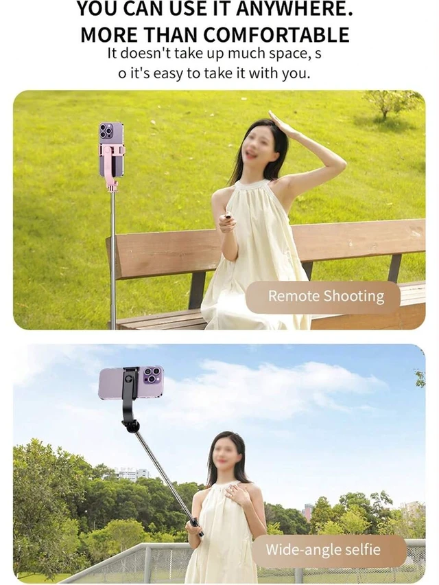 Alt view image 6 of 7 - Bks 170cm Extendable Aluminum Selfie Stick Tripod With Bluetooth Remote For iPhone Android Smartphones Travel Vlog Video Photo