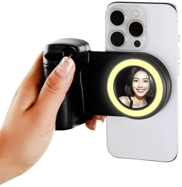 Main image of Bks Bluetooth Shutter Phone Handle Camera Grip Selfie Stabilizer Vlog Stick