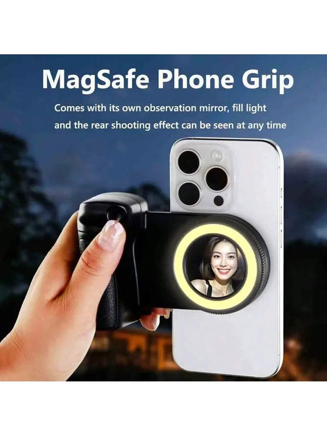 Alt view image 4 of 7 - Bks Bluetooth Shutter Phone Handle Camera Grip Selfie Stabilizer Vlog Stick
