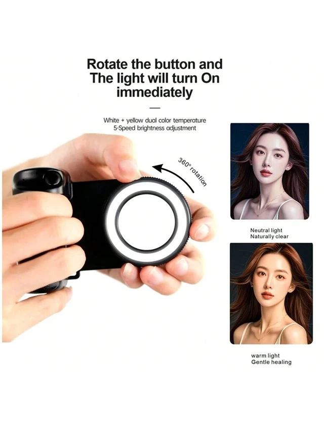 Alt view image 5 of 7 - Bks Bluetooth Shutter Phone Handle Camera Grip Selfie Stabilizer Vlog Stick