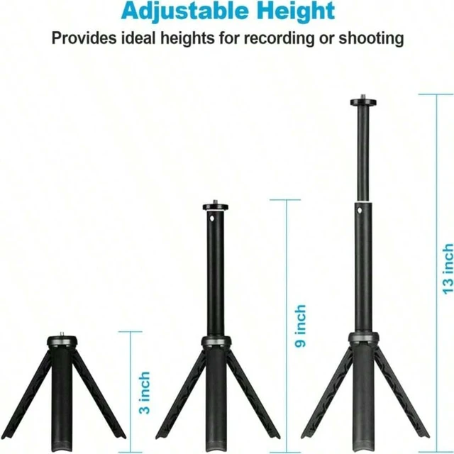Alt view image 5 of 7 - Bks Portable Telescopic Tripod Selfie Stick Stand Handle Universal Extendable Base Adjustable For Smartphones Cameras Projectors