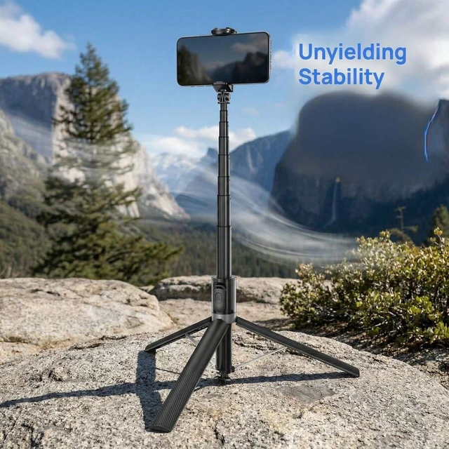 Alt view image 2 of 7 - Bks Phone Tripod, 69 Inch Selfie Stick Stand Lightweight Multi-Functional Tripod For Various Phones