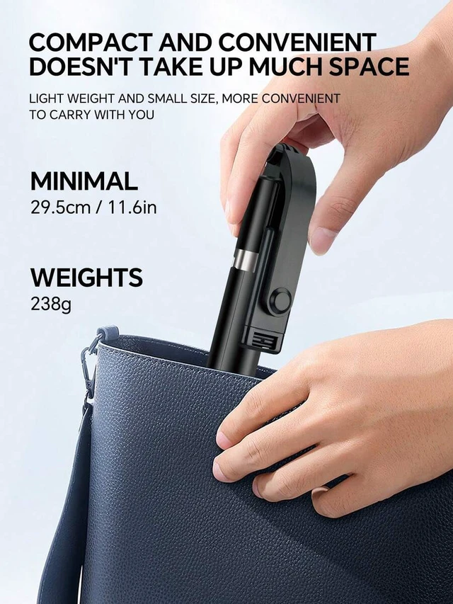 Alt view image 6 of 7 - Bks 1700mm Extendable Selfie Stick Wireless Remote Tripod Stand Foldable Monopod For Smartphones Live Streaming Vlog Travel Outdoor