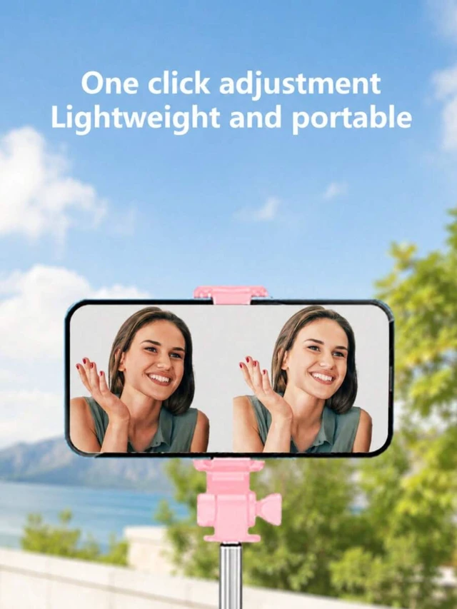 Alt view image 6 of 7 - Bks Selfie Stick Tripod with Remote Control Phone Holder for Live Streaming Vlog Travel Compatible iPhone Android Mobile Phones