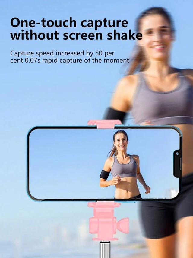 Alt view image 7 of 7 - Bks Selfie Stick Tripod with Remote Control Phone Holder for Live Streaming Vlog Travel Compatible iPhone Android Mobile Phones