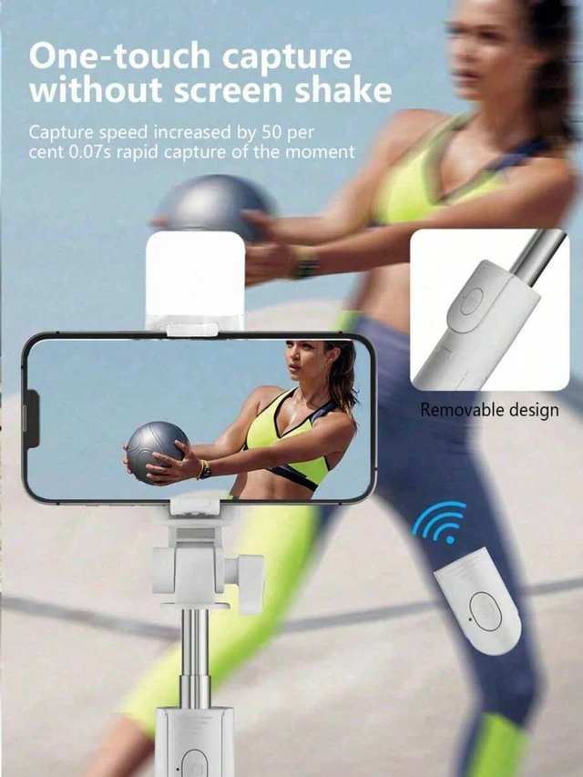 Alt view image 7 of 7 - Bks Bluetooth Selfie Stick Tripod With Remote Control And Fill Light, Phone Holder Live Streaming Tripod, Universal Photography Travel Selfie Gadget