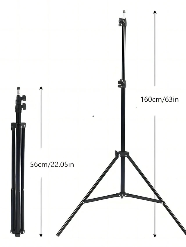 Alt view image 3 of 7 - Bks 160cm Floor-Standing Tripod Stand With Pan-Tilt Head And Phone Holder Compatible With IPhone Android Mobile Phones For Live Streaming Vlog Family Gatherings Christmas Party Outdoor Activities Inte