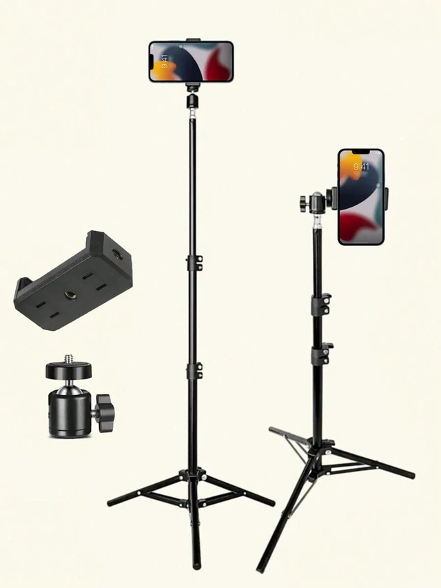 Main image of Bks Lightweight 82.67-Inch Tripod With Selfie Stick And Phone Holder For Video Recording, Photography, Live Streaming